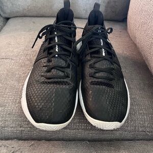 Under Armour Black and White Athletic Shoes